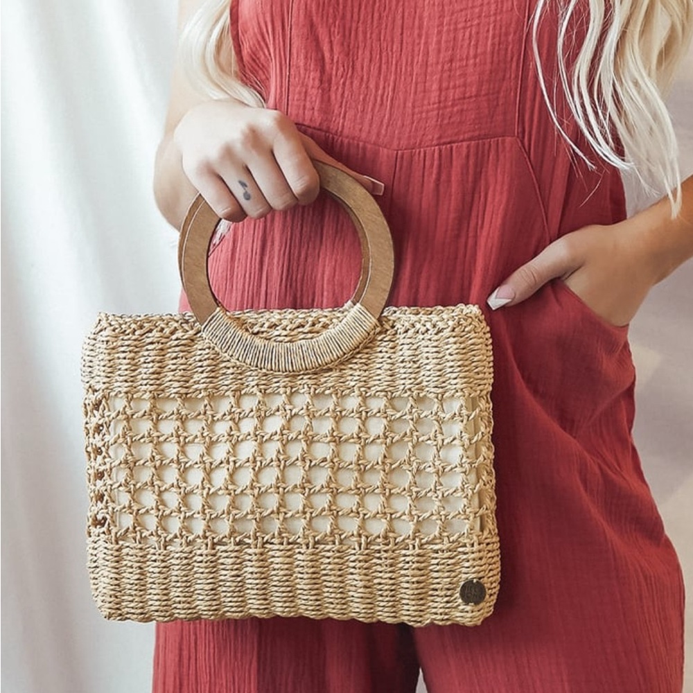 Billabong Woven Straw Tote Bag